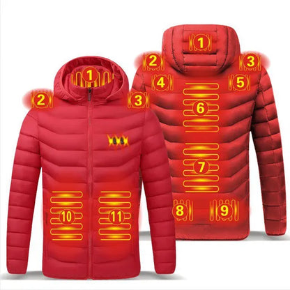 Men’s USB Heating Hooded Jacket